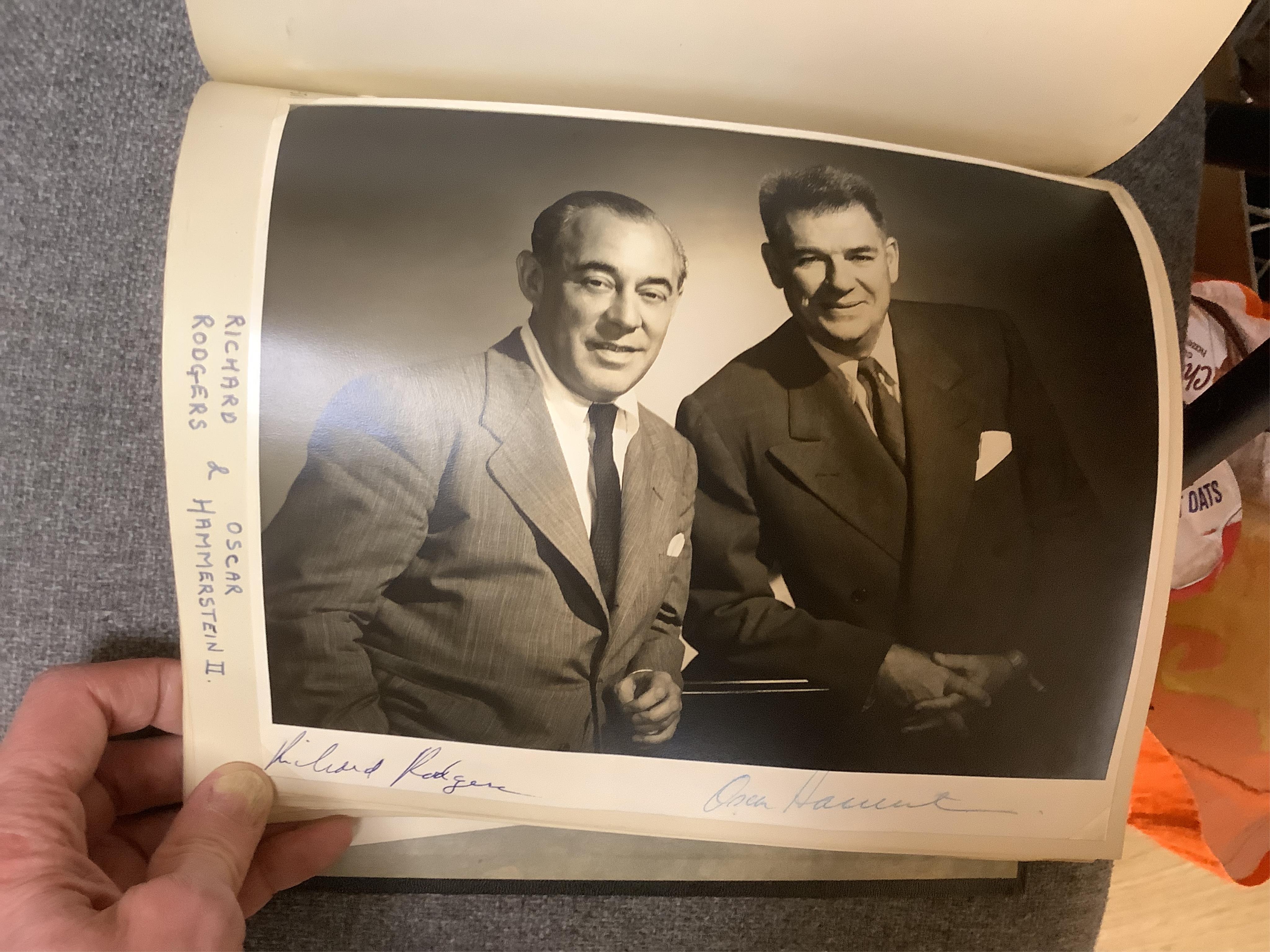 An album containing a wide selection of autographed publicity photographs of jazz and blues artists, including; Louis Armstrong, Chet Baker, Louis Bellson, Dave Brubeck, June Christy, Nat King Cole, Paul Desmond, Duke El